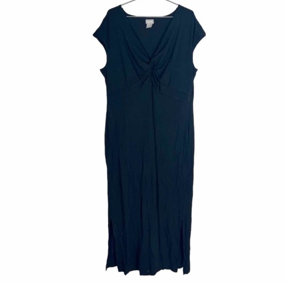 🎼 CHICO’s 🎼 Black Maxi Dress   NWT - Picture 4 of 6